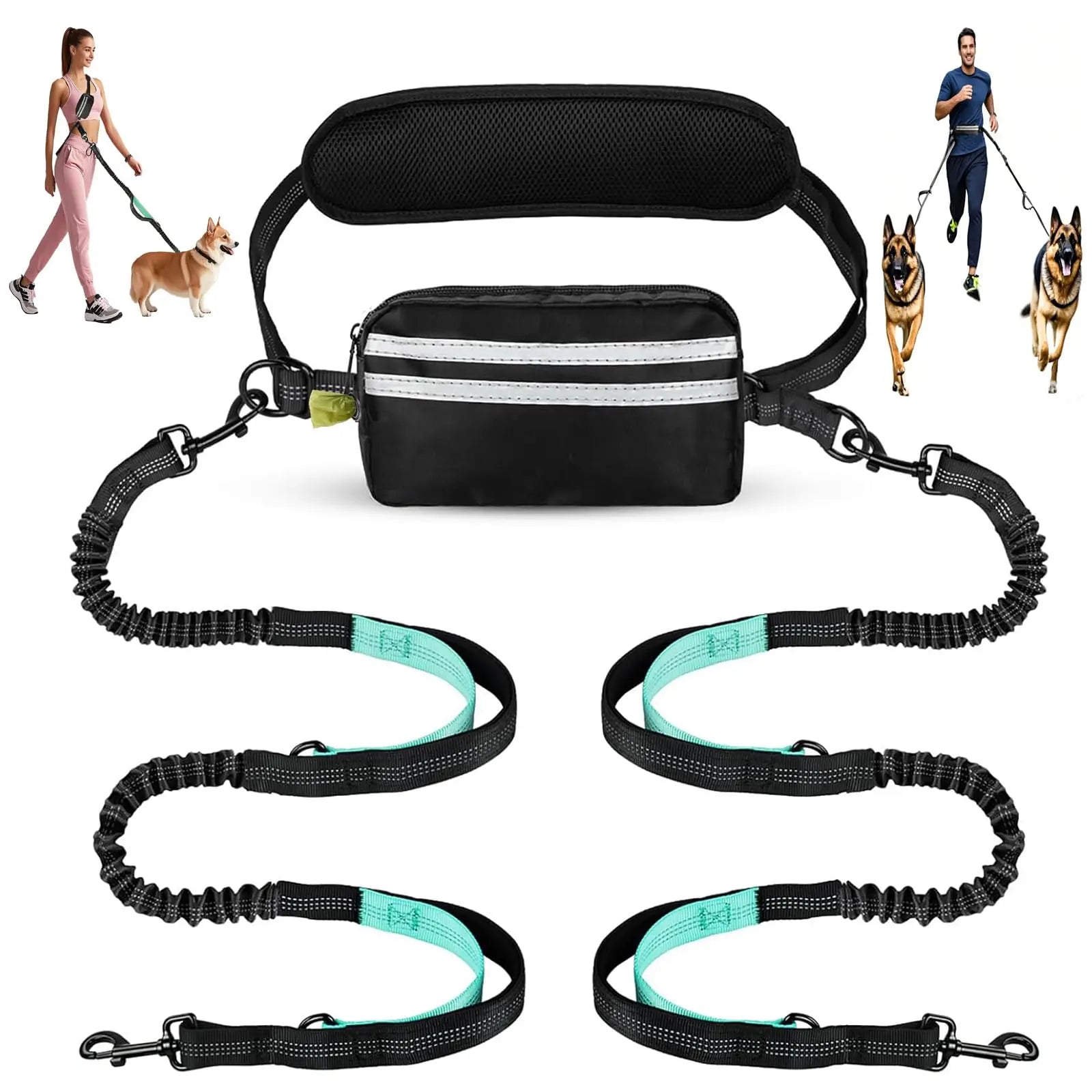 Explorer Hands-Free Adventure Leash (with Utility Pouch)