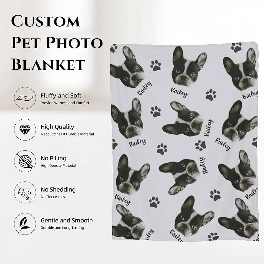 Heirloom Pet Portrait Blanket