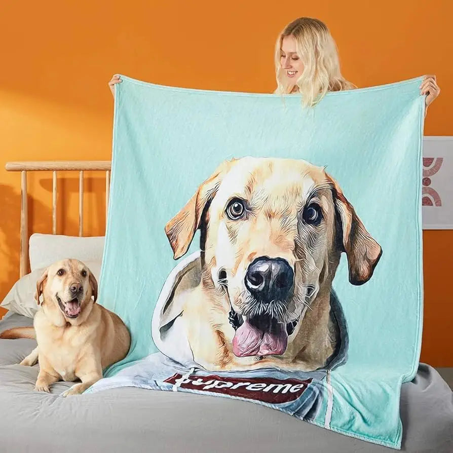 Heirloom Pet Portrait Blanket